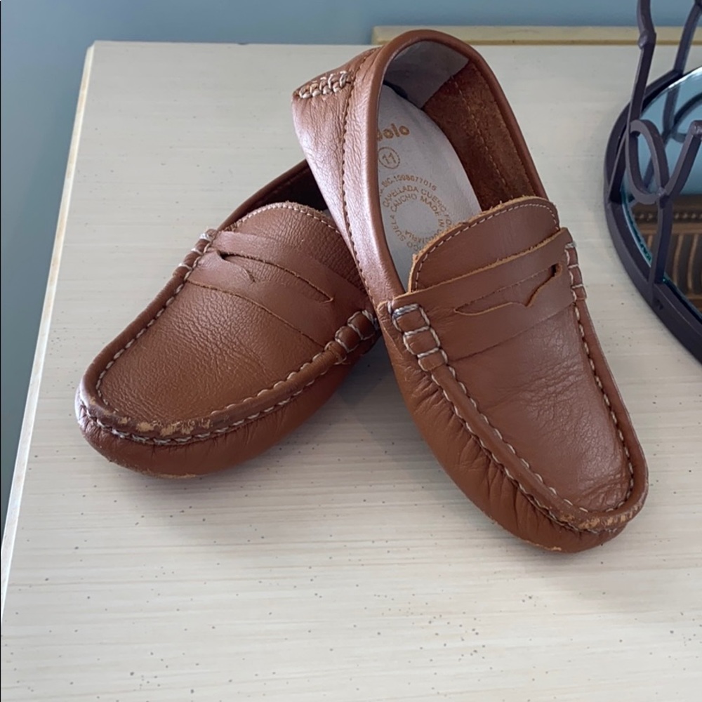 Boys Dondola drivers size 11 tan